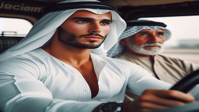 صورة «الرجل الأبيض بقلب الصحراء»